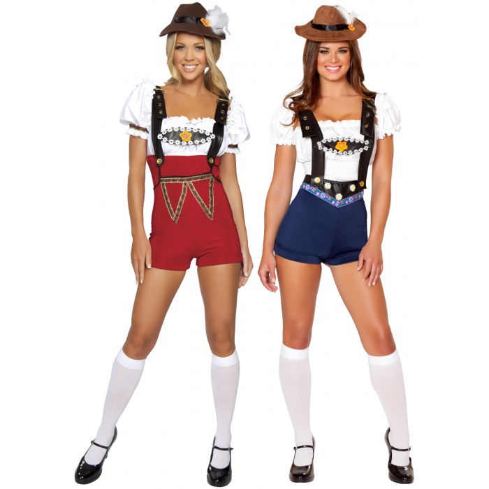 Beer Stein Babe German Lederhosen Girl Costume
