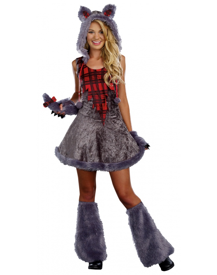 Full Moon Sass Girl Werewolf Costume