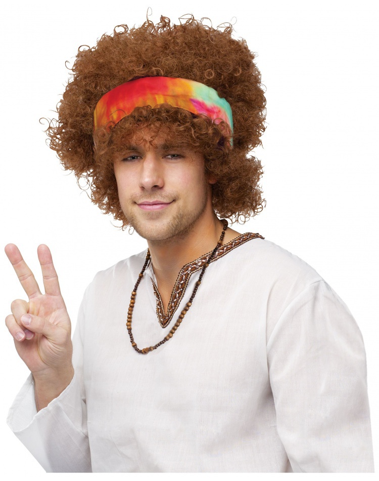 Hippie Fro Wig Adult Afro Hippie Wig