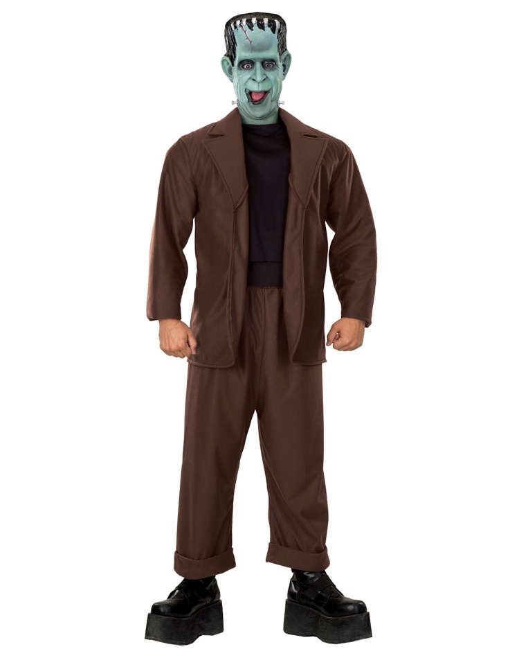 Herman Munster Mask Munsters Frankenstein Halloween Adult Costume Accessory 
