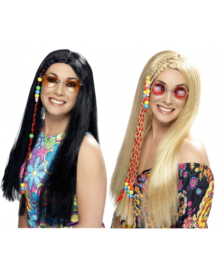 Hippy Party Wig Costume Accessory